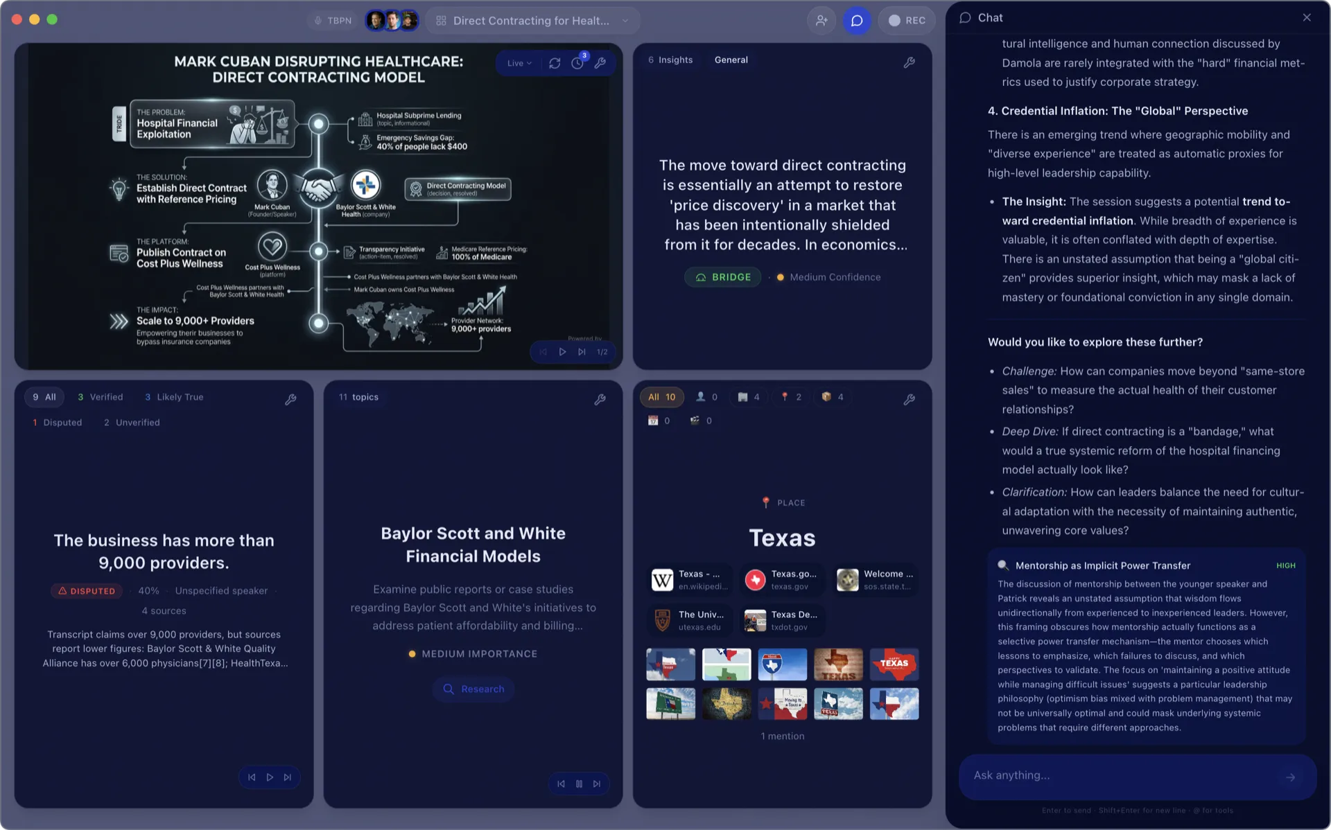 CONVOLENS app interface