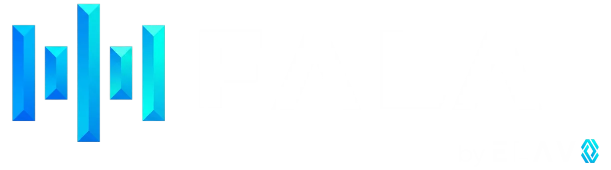 FALA horizontal lockup with by ELAV8 (white)